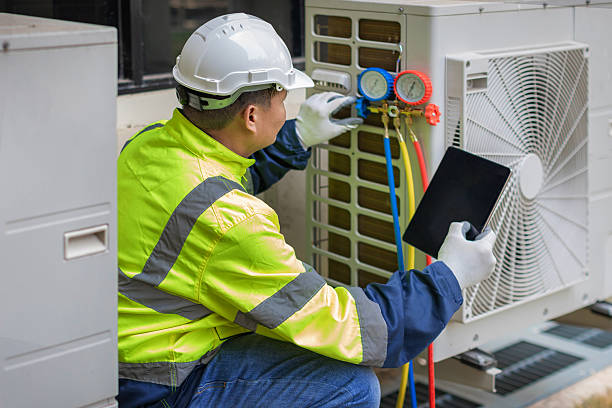 Professional Hvac technician working in New Caney, TX